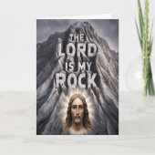 Der Herr ist mein Felsen: Psalm 18:2 Karte (Vorderseite)