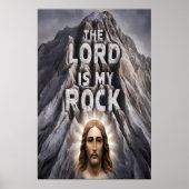 Der Herr ist mein Felsen: Psalm 18:2 Poster (Vorne)