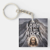 Der Herr ist mein Felsen: Psalm 18:2 Schlüsselanhänger (Vorderseite)