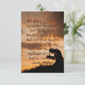 Der Herr ist mein Gebet-Flat-Grußkarte Karte (Stehend Vorderseite)