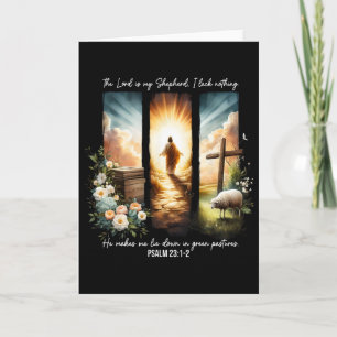 Der Herr ist mein Hirte Bibel Glaube Christlich Os Karte