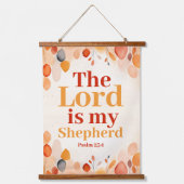Der Herr ist mein Hirte Boho Christlich Wandteppich Mit Holzrahmen (Vorderseite)
