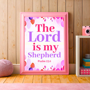 Der Herr ist mein Hirte Boho Christliche Teenageri Poster