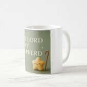 DER HERR IST MEIN HIRTE | Christlich Kaffeetasse (VorderseiteRechts)