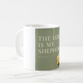 DER HERR IST MEIN HIRTE | Christlich Kaffeetasse (Vorderseite Links)