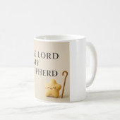 DER HERR IST MEIN HIRTE | Christlich Kaffeetasse (VorderseiteRechts)