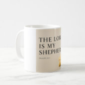 DER HERR IST MEIN HIRTE | Christlich Kaffeetasse (Vorderseite Links)