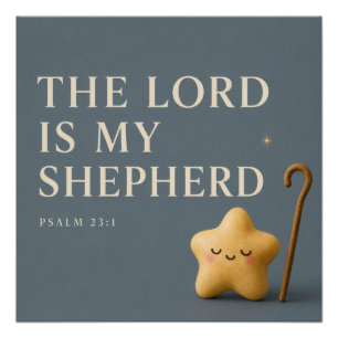  DER HERR IST MEIN HIRTE   Christlich  Poster