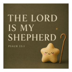 DER HERR IST MEIN HIRTE   Christlich  Poster