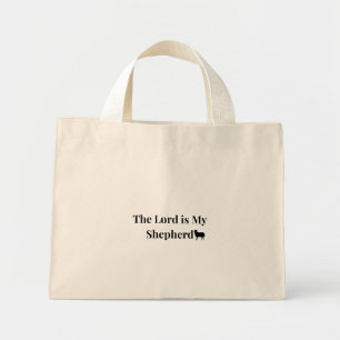 Der Herr ist mein Hirte Christliche Mini-Tasche Mini Stoffbeutel
