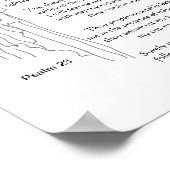 Der Herr ist mein Hirte, die 23. Psalm-Bibelschrif Poster (Ecke)