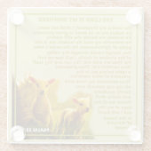 Der Herr ist mein Hirte Glasuntersetzer (Rückseite)