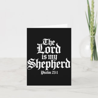 Der Herr ist mein Hirte Gothic Christian Karte