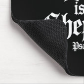 Der Herr ist mein Hirte Gothic Christian Mousepad (Ecke)