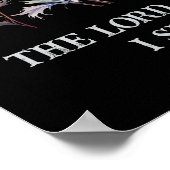 Der Herr ist mein Hirte; ich werde nicht gewollt Poster (Ecke)