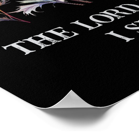 Der Herr ist mein Hirte; ich werde nicht gewollt Poster (Ecke)