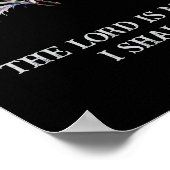 Der Herr ist mein Hirte; ich werde nicht gewollt Poster (Ecke)