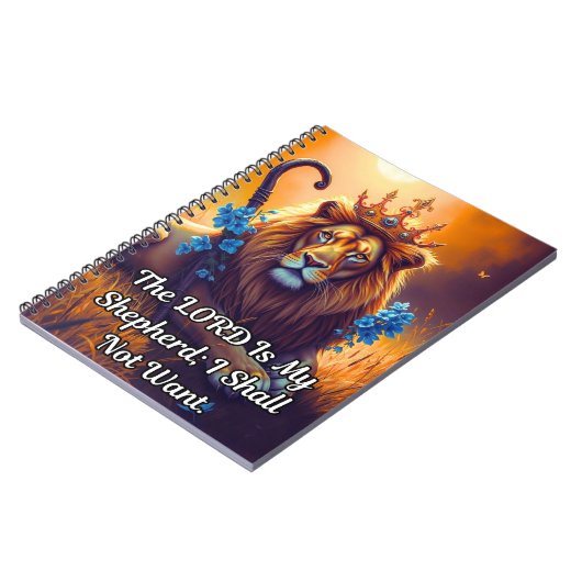 Der Herr ist mein Hirte; ich werde nicht Journal G Notizblock (Linke Seite)
