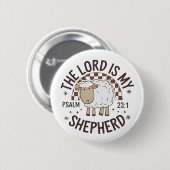 Der Herr ist mein Hirte Jesus Erntedankfest Button (Vorne & Hinten)