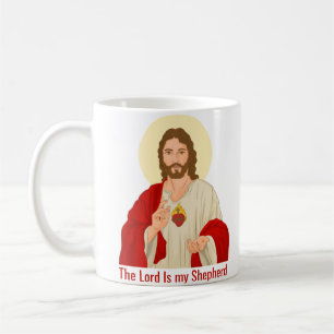 Der Herr ist mein Hirte Jesus Illustriert Kaffeetasse