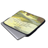Der Herr ist mein Hirte  Laptopschutzhülle (Vorne Knopf)