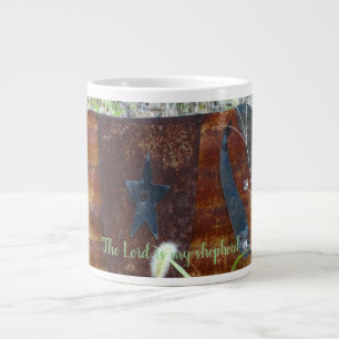 Der Herr ist mein Hirte mit Schafen auf a Jumbo-Tasse