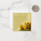 Der Herr ist mein Hirte Mitteilungskarte (Vorderseite/Rückseite Beispiel)