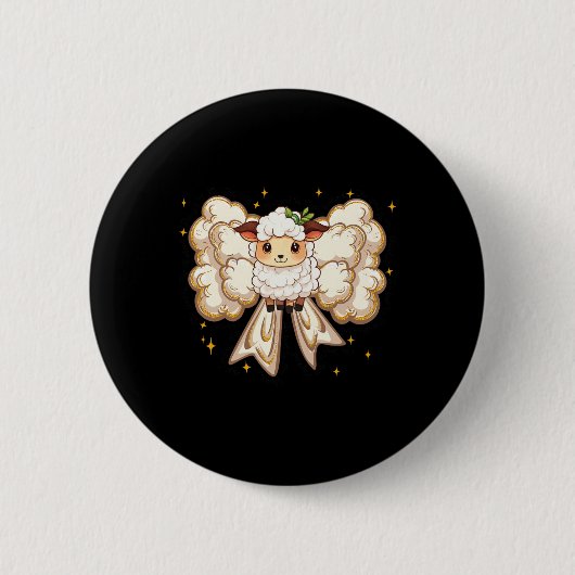 Der Herr ist mein Hirte Ostern Christlicher Glaube Button (Vorderseite)