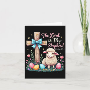 Der Herr ist mein Hirte Ostern Christliches Lamm O Karte