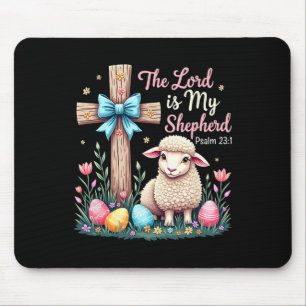 Der Herr ist mein Hirte Ostern Christliches Lamm O Mousepad