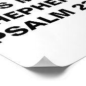 "Der Herr ist mein Hirte." Poster (Ecke)