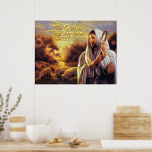 Der Herr ist mein Hirte Print Poster (Küche)