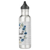 Der Herr ist mein Hirte| Psalm 23:1 Bibelverse Edelstahlflasche (Rechts)