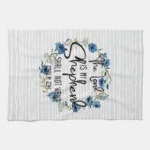 Der Herr ist mein Hirte| Psalm 23:1 Bibelverse Geschirrtuch (Horizontal)