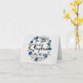 Der Herr ist mein Hirte| Psalm 23:1 Bibelverse Karte (Gelbe Blume)