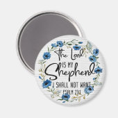 Der Herr ist mein Hirte | Psalm 23:1 Bibelverse Magnet (Vorderseite/Rückseite)