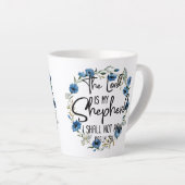 Der Herr ist mein Hirte| Psalm 23:1 Bibelverse Milchtasse (Rechte Ecke)