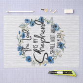 Der Herr ist mein Hirte| Psalm 23:1 Bibelverse Seidenpapier (Handwerk)