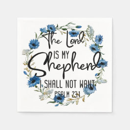 Der Herr ist mein Hirte | Psalm 23:1 Bibelverse Serviette