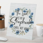 Der Herr ist mein Hirte | Psalm 23:1 Bibelverse Sockelschild (In Situ)