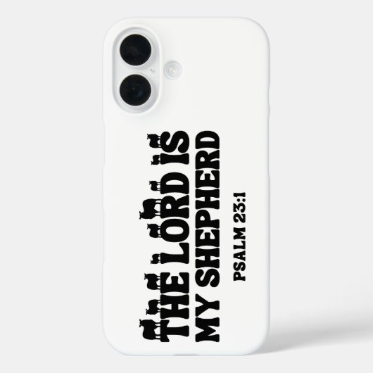 Der Herr ist mein Hirte - Psalm 23:1 Case-Mate iPhone Hülle (Rückseite)