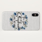 Der Herr ist mein Hirte| Psalm 23:1 Christlich Case-Mate iPhone Hülle (Rückseite (Horizontal))