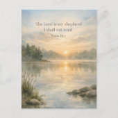 Der Herr ist mein Hirte Psalm 23:1 Christlich Postkarte (Vorderseite)