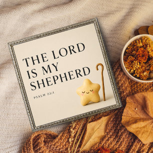 Der Herr ist mein Hirte   Psalm 23:1   Creme Poster