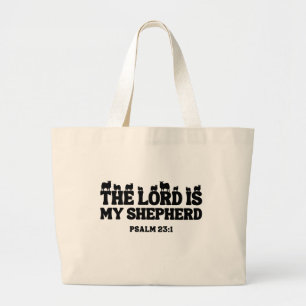 Der Herr ist mein Hirte - Psalm 23:1 Jumbo Stoffbeutel
