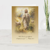 Der Herr ist mein Hirte — Psalm 23:1 Karte (Vorderseite)
