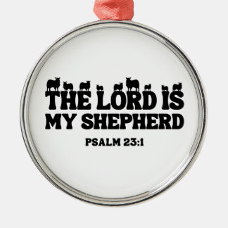 Der Herr ist mein Hirte – Psalm 23:1 Ornament Aus Metall
