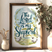 Der Herr ist mein Hirte Psalm 23:1 Pastorale Art Poster