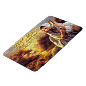 Der Herr ist mein Hirte Psalm 23:1 Premium Magnet (Linke Seite)