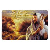Der Herr ist mein Hirte Psalm 23:1 Premium Magnet (Horizontal)